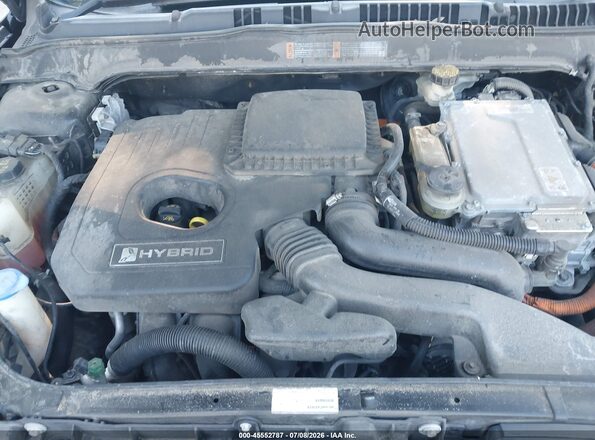 3FA6P0LU6JR118498 2018 FORD FUSION HYBRID Black უკანა ხედი