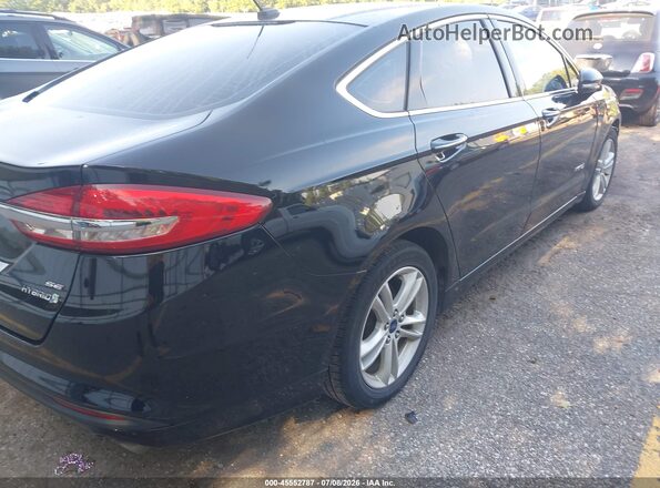 3FA6P0LU6JR118498 2018 FORD FUSION HYBRID Black უკანა მარჯვენა