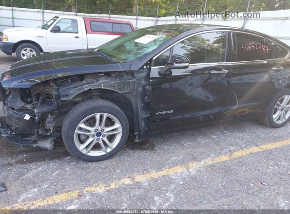 3FA6P0LU6JR118498 2018 FORD FUSION HYBRID Black წინა ხედი