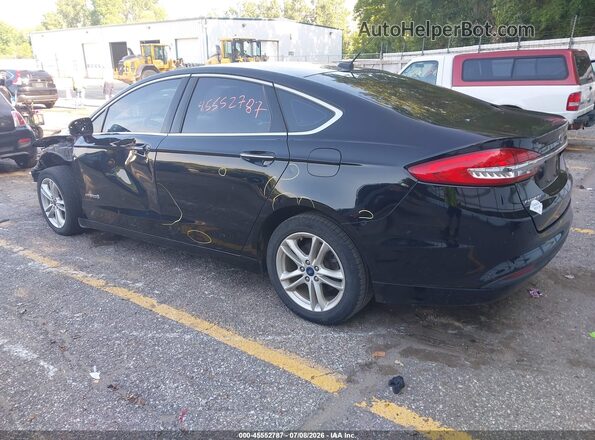 3FA6P0LU6JR118498 2018 FORD FUSION HYBRID Black უკანა მარცხენა