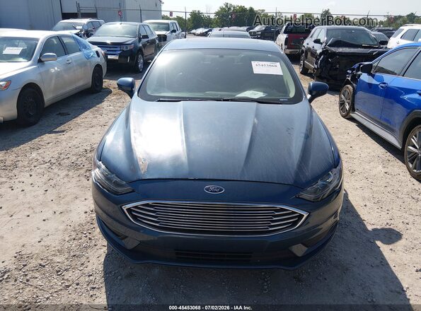 3FA6P0LU6JR169578 2018 FORD FUSION HYBRID Navy Instrument cluster view