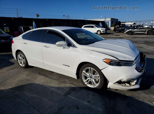 3FA6P0LU6JR172111 2018 FORD FUSION White Front right