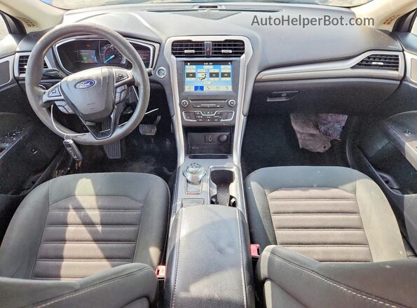 3FA6P0LU6JR210677 2018 FORD FUSION Blue Вид панелі приладів