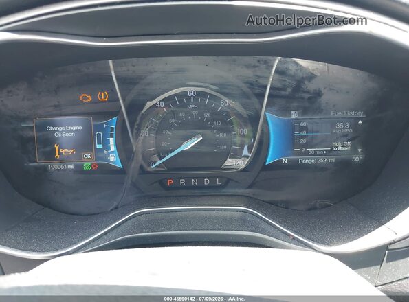 3FA6P0LU6JR274413 2018 FORD FUSION HYBRID White Rear seats view