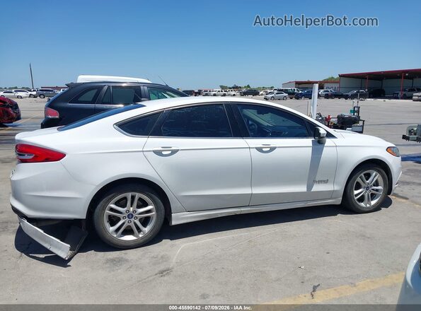 3FA6P0LU6JR274413 2018 FORD FUSION HYBRID White Rear interior view
