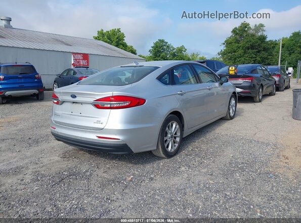 3FA6P0LU6KR100438 2019 FORD FUSION HYBRID Silver Հետևի աջ
