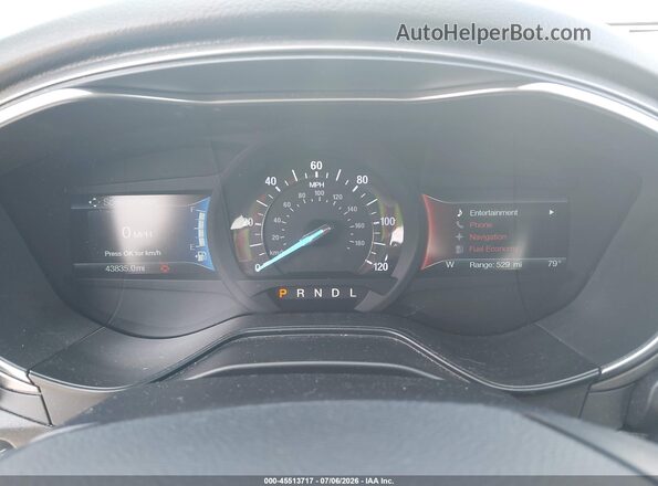 3FA6P0LU6KR100438 2019 FORD FUSION HYBRID Silver Հետևի նստատեղերի տեսք
