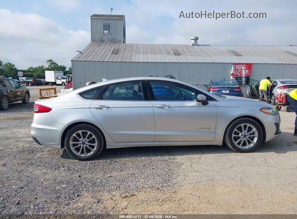 3FA6P0LU6KR100438 2019 FORD FUSION HYBRID Silver 