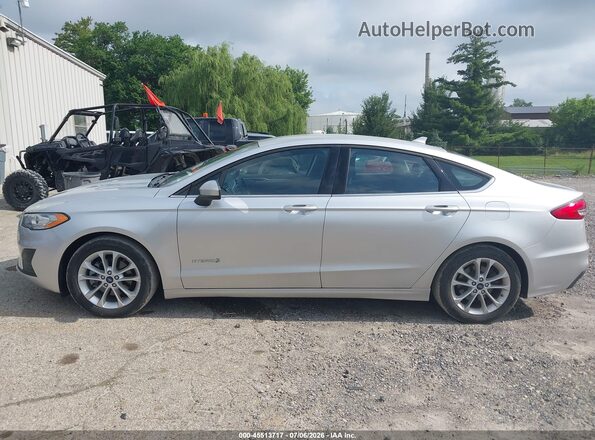 3FA6P0LU6KR100438 2019 FORD FUSION HYBRID Silver 