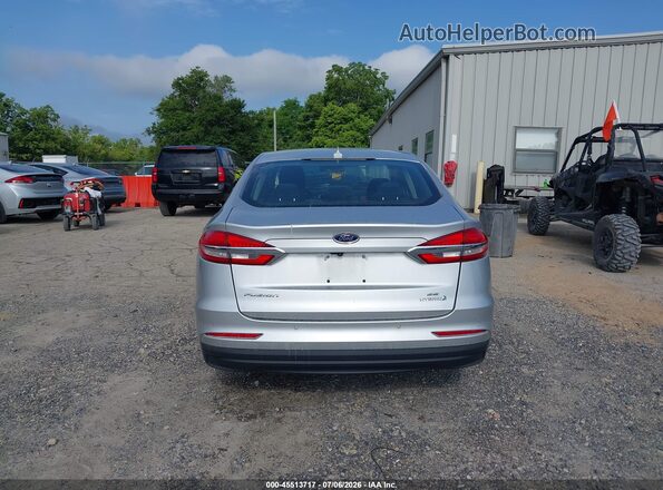 3FA6P0LU6KR100438 2019 FORD FUSION HYBRID Silver 