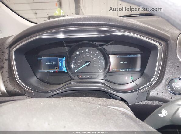 3FA6P0LU6KR115747 2019 FORD FUSION HYBRID Silver Rear seats view