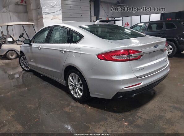 3FA6P0LU6KR115747 2019 FORD FUSION HYBRID Silver Rear left