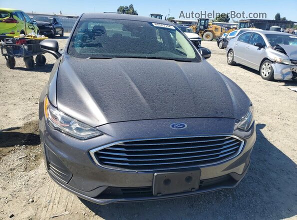 3FA6P0LU6KR209062 2019 FORD FUSION Gray Вид спереду
