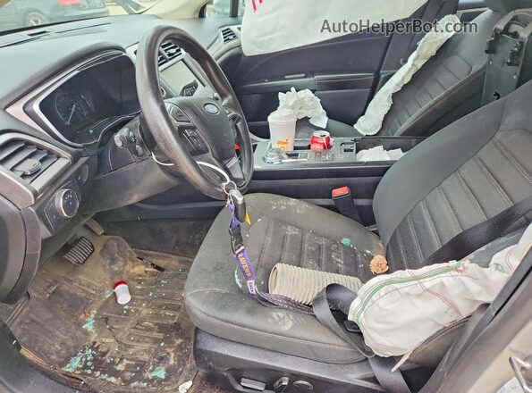 3FA6P0LU6LR185394 2020 FORD FUSION Silver Вид салону спереду
