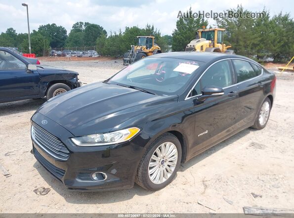 3FA6P0LU7GR101752 2016 FORD FUSION HYBRID Black Առջևի ձախ երեք քառորդ տեսարան