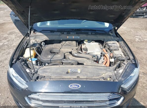 3FA6P0LU7GR311896 2016 FORD FUSION HYBRID Black Вид ззаду