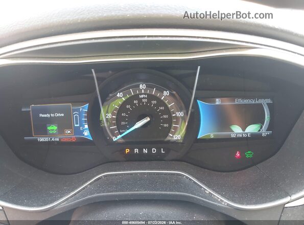 3FA6P0LU7GR311896 2016 FORD FUSION HYBRID Black Вид задніх сидінь