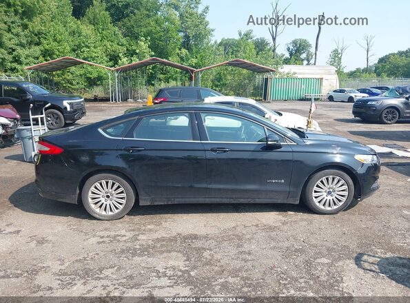 3FA6P0LU7GR311896 2016 FORD FUSION HYBRID Black Вид задньої частини салону