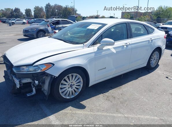 3FA6P0LU7GR333607 2016 FORD FUSION HYBRID White Передня ліва чверть