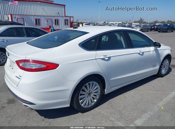 3FA6P0LU7GR333607 2016 FORD FUSION HYBRID White Задня права чверть