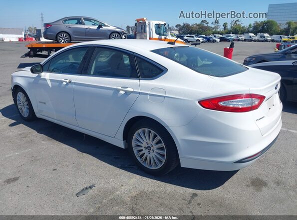 3FA6P0LU7GR333607 2016 FORD FUSION HYBRID White Задня ліва чверть