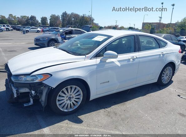 3FA6P0LU7GR333607 2016 FORD FUSION HYBRID White 