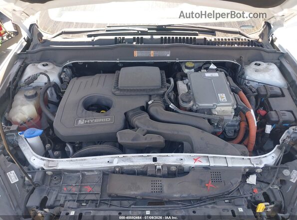 3FA6P0LU7GR333607 2016 FORD FUSION HYBRID White Вид ззаду