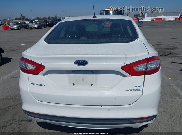 3FA6P0LU7GR333607 2016 FORD FUSION HYBRID White 
