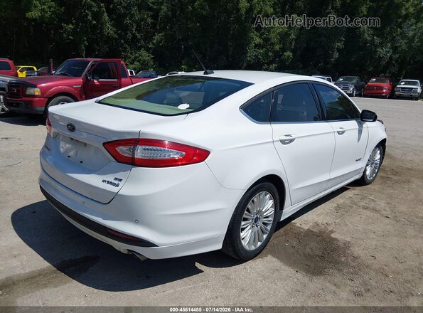 3FA6P0LU7GR345045 2016 FORD FUSION HYBRID Белый Задняя правая четверть