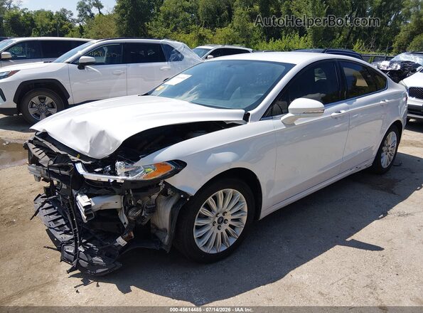 3FA6P0LU7GR345045 2016 FORD FUSION HYBRID Белый Передняя левая четверть