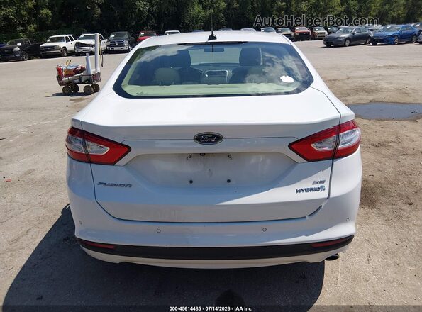 3FA6P0LU7GR345045 2016 FORD FUSION HYBRID Белый 