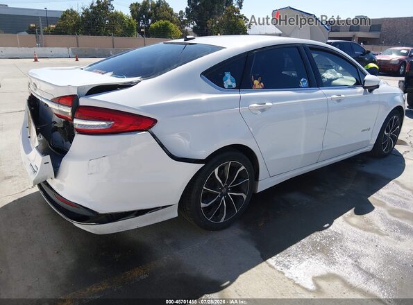 3FA6P0LU7HR358475 2017 FORD FUSION HYBRID White Rear right