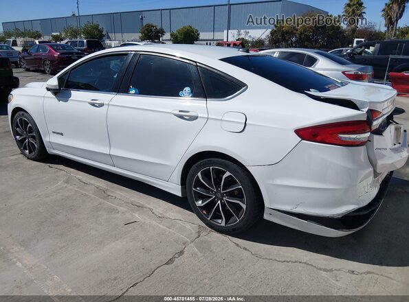 3FA6P0LU7HR358475 2017 FORD FUSION HYBRID White Rear left