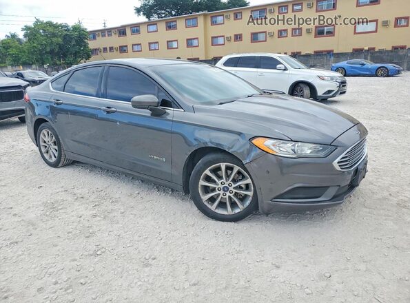 3FA6P0LU7HR400630 2017 FORD FUSION Серый Передняя правая четверть