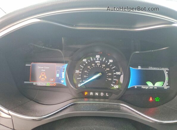 3FA6P0LU7HR400630 2017 FORD FUSION Серый Вид щитка приборов
