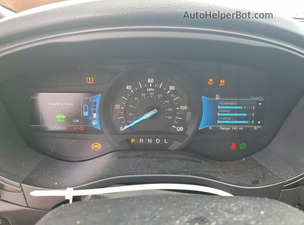 3FA6P0LU7JR169315 2018 FORD FUSION Silver ხელსაწყოთა პანელის ხედი