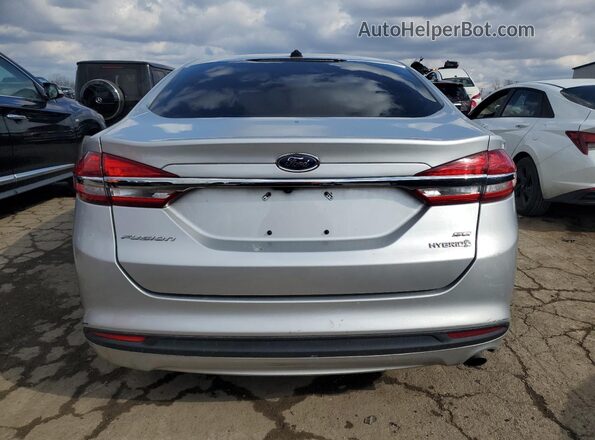 3FA6P0LU7JR242523 2018 FORD FUSION Silver Rear view