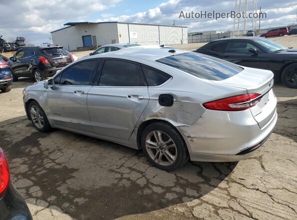 3FA6P0LU7JR242523 2018 FORD FUSION Silver Rear left