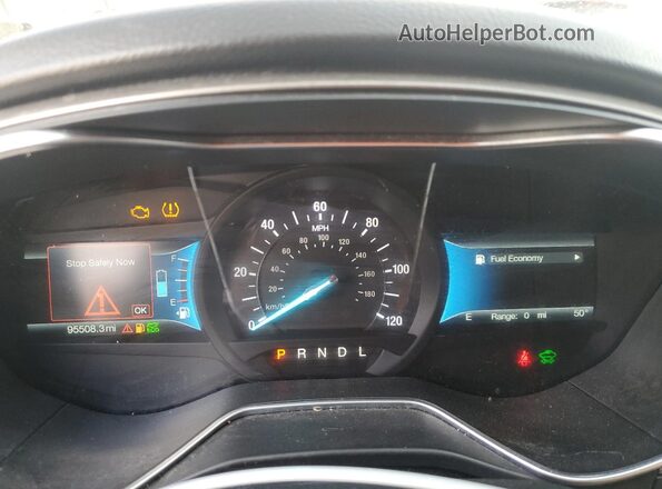 3FA6P0LU7JR242523 2018 FORD FUSION Silver Instrument cluster view
