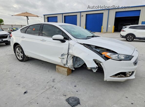 3FA6P0LU7JR286750 2018 FORD FUSION White Delantero derecho