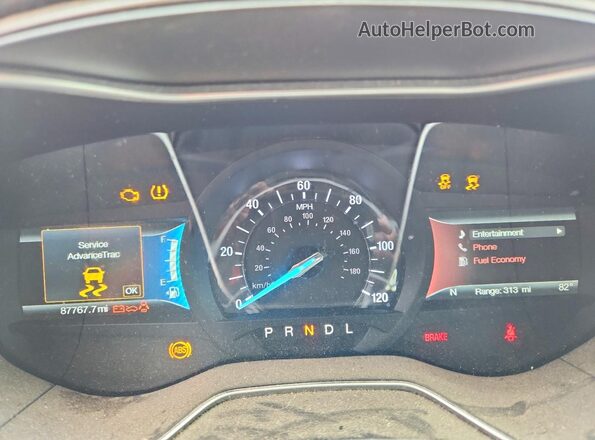 3FA6P0LU7JR286750 2018 FORD FUSION White Vista del cuadro de instrumentos