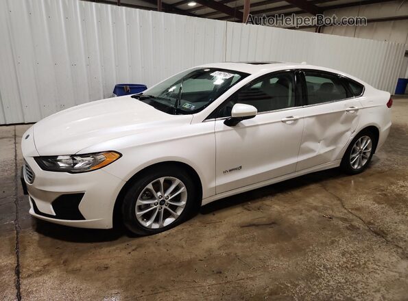3FA6P0LU7KR111240 2019 FORD FUSION White Սալոնի 360 աստիճան տեսք