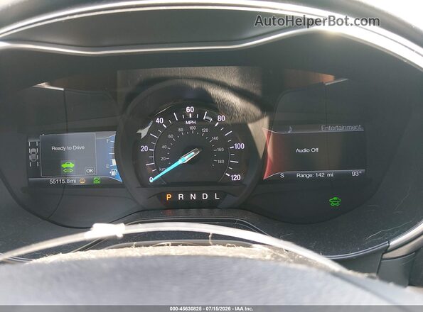 3FA6P0LU7KR137739 2019 FORD FUSION HYBRID White Vista de los asientos traseros