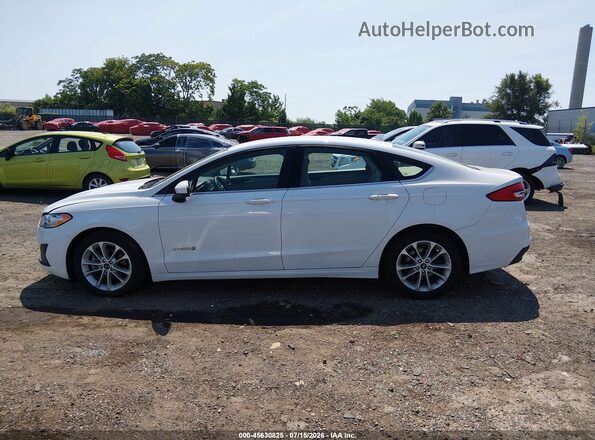3FA6P0LU7KR137739 2019 FORD FUSION HYBRID White Vista interior de 360 grados