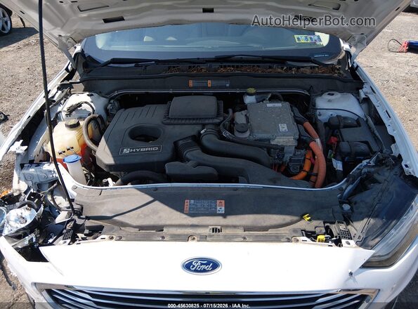 3FA6P0LU7KR137739 2019 FORD FUSION HYBRID White Vista trasera