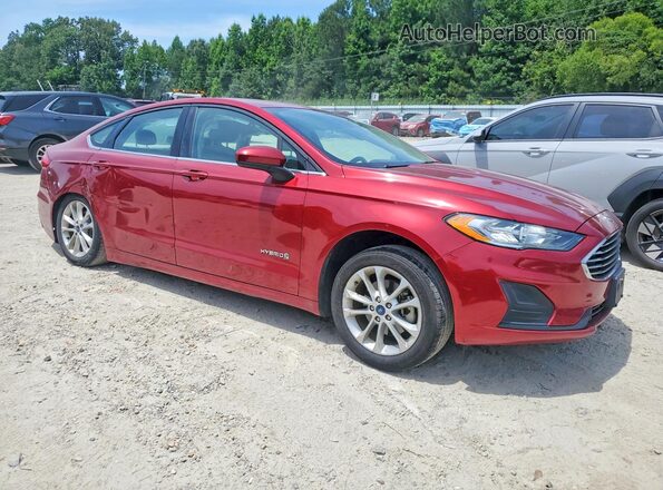 3FA6P0LU7KR222774 2019 FORD FUSION Бордовый Передняя правая четверть
