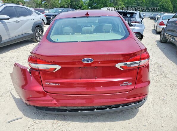 3FA6P0LU7KR222774 2019 FORD FUSION Бордовый Вид сзади