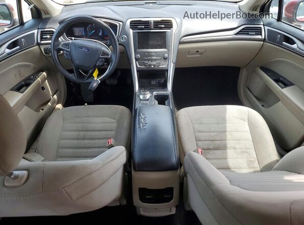 3FA6P0LU7KR222774 2019 FORD FUSION Бордовый Вид панели приборов