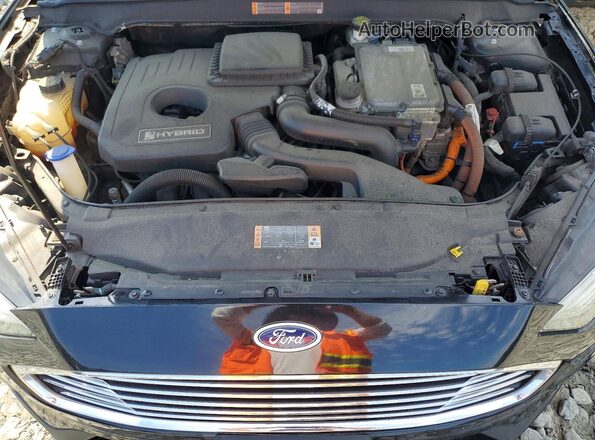 3FA6P0LU7KR238635 2019 FORD FUSION Черный Вид задней части салона