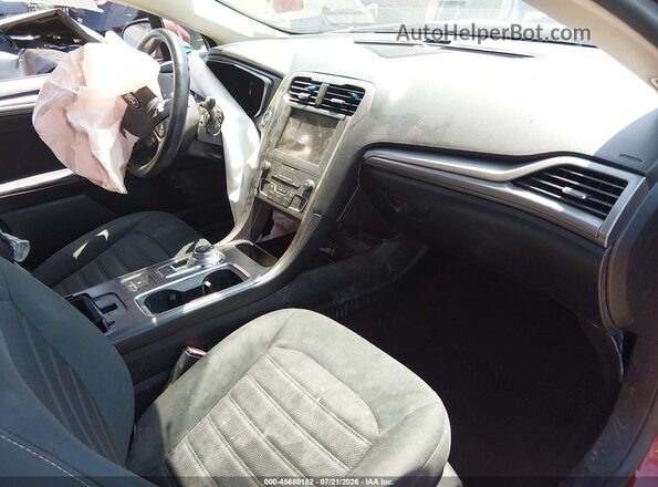 3FA6P0LU7KR262871 2019 FORD FUSION HYBRID Red Widok wnętrza z przodu
